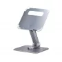 StarTech.com Teleskopowa podstawka pod laptopa, obrotowa podstawa 360°, obrotowy podnośnik komputerowy na biurko, regulowana wysokość i kąt nachylenia, maks. 5 kg, aluminiowa konstrukcja, przenośna konstrukcja