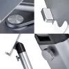 StarTech.com Teleskopowa podstawka pod laptopa, obrotowa podstawa 360°, obrotowy podnośnik komputerowy na biurko, regulowana wysokość i kąt nachylenia, maks. 5 kg, aluminiowa konstrukcja, przenośna konstrukcja