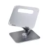 StarTech.com Teleskopowa podstawka pod laptopa, obrotowa podstawa 360°, obrotowy podnośnik komputerowy na biurko, regulowana wysokość i kąt nachylenia, maks. 5 kg, aluminiowa konstrukcja, przenośna konstrukcja