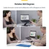 StarTech.com Teleskopowa podstawka pod laptopa, obrotowa podstawa 360°, obrotowy podnośnik komputerowy na biurko, regulowana wysokość i kąt nachylenia, maks. 5 kg, aluminiowa konstrukcja, przenośna konstrukcja