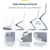 StarTech.com Teleskopowa podstawka pod laptopa, obrotowa podstawa 360°, obrotowy podnośnik komputerowy na biurko, regulowana wysokość i kąt nachylenia, maks. 5 kg, aluminiowa konstrukcja, przenośna konstrukcja