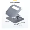 StarTech.com Teleskopowa podstawka pod laptopa, obrotowa podstawa 360°, obrotowy podnośnik komputerowy na biurko, regulowana wysokość i kąt nachylenia, maks. 5 kg, aluminiowa konstrukcja, przenośna konstrukcja