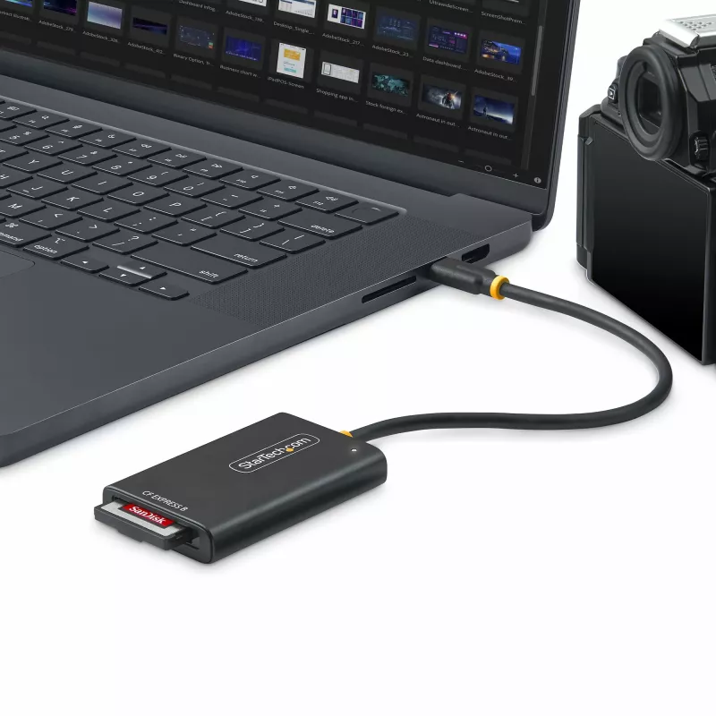 Czytnik kart USB-C CFexpress Type B StarTech.com, USB 10 Gb/s, przenośny czytnik kart pamięci, adapter USB Type-C na CF Express 2.0, działa z każdym systemem operacyjnym
