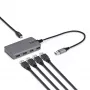 StarTech.com 4-portowy hub USB-A, 5 Gb/s, zasilany z magistrali, USB-A do 4x USB-A z pomocniczym wejściem zasilania USB-C, kabel hosta 1 ft/30 cm, przenośny hub USB do komputerów stacjonarnych/laptopów