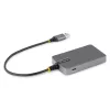 StarTech.com 4-portowy hub USB-A, 5 Gb/s, zasilany z magistrali, USB-A do 4x USB-A z pomocniczym wejściem zasilania USB-C, kabel hosta 1 ft/30 cm, przenośny hub USB do komputerów stacjonarnych/laptopów