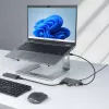StarTech.com 4-portowy hub USB-A, 5 Gb/s, zasilany z magistrali, USB-A do 4x USB-A z pomocniczym wejściem zasilania USB-C, kabel hosta 1 ft/30 cm, przenośny hub USB do komputerów stacjonarnych/laptopów