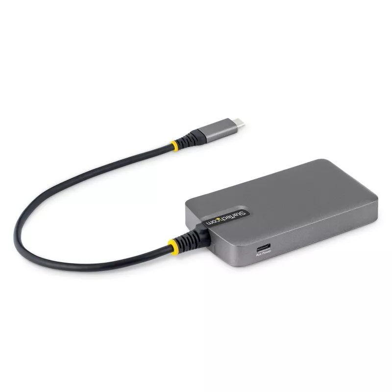 StarTech.com 4-Port USB-C Hub, 5Gbps, Bus Powered, USB C to 4x USB-A Hub z USB-C Auxiliary Power Input, 1ft/30cm Host kabel, Portable Desktop/Laptop USB Hub