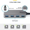 StarTech.com 4-Port USB-C Hub, 5Gbps, Bus Powered, USB C to 4x USB-A Hub z USB-C Auxiliary Power Input, 1ft/30cm Host kabel, Portable Desktop/Laptop USB Hub