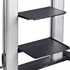 StarTech.com Rolling TV Cart/Stand On Wheels For 60-100inch płaski Screens Up To 220lb (100kg), Height Adjustment via Hand Crank, Mobile/Portable Trolley Mount