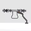 StarTech.com Dwupunktowe ramię do monitorów z poprzeczką, montaż do biurka, do monitorów do 27 cali, VESA 75x75/100x100, maks. 33 funty/15 kg, zacisk C, w pełni przegubowe, sprężyna mechaniczna, TAA