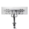 StarTech.com Dwupunktowe ramię do monitorów z poprzeczką, montaż do biurka, do monitorów do 27 cali, VESA 75x75/100x100, maks. 33 funty/15 kg, zacisk C, w pełni przegubowe, sprężyna mechaniczna, TAA