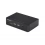 StarTech.com 2-portowy przełącznik KVM DisplayPort, 4K 60 Hz, DP 1.2, zarządzanie EDID, 2-portowy koncentrator USB 3.0, 4 porty USB HID, zgodny z TAA