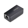 StarTech.com 1-portowy izolator sieci Gigabit, kompaktowy złącze RJ45 Ethernet z izolacją galwaniczną 4 kV, IP40, montaż na szynie DIN, zgodny z TAA