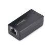 StarTech.com 1-portowy izolator sieci Gigabit, kompaktowy złącze RJ45 Ethernet z izolacją galwaniczną 4 kV, IP40, montaż na szynie DIN, zgodny z TAA