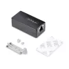 StarTech.com 1-portowy izolator sieci Gigabit, kompaktowy złącze RJ45 Ethernet z izolacją galwaniczną 4 kV, IP40, montaż na szynie DIN, zgodny z TAA