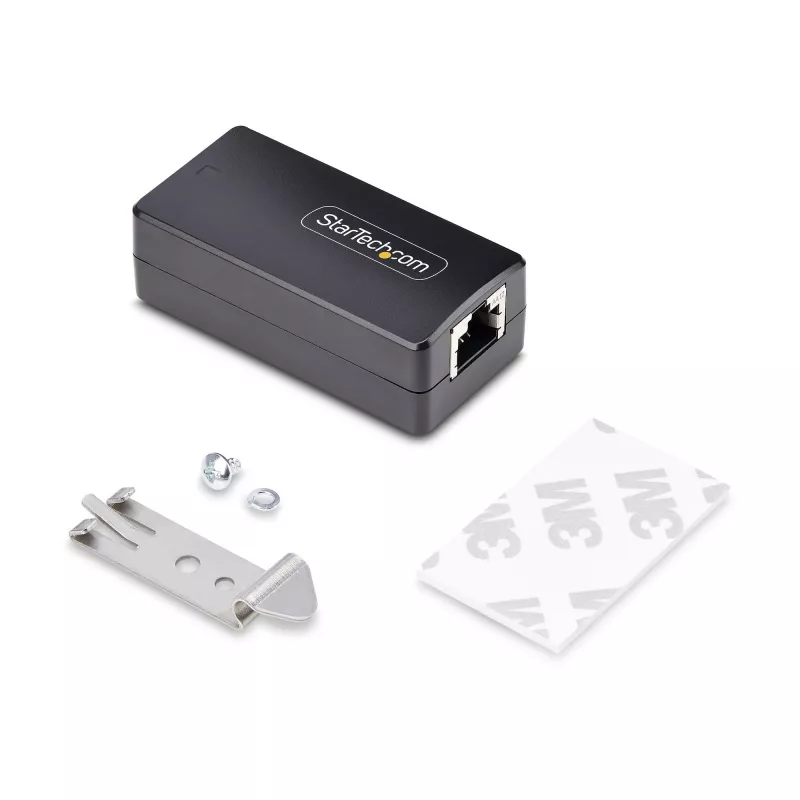 StarTech.com 1-portowy izolator sieci Gigabit, kompaktowy złącze RJ45 Ethernet z izolacją galwaniczną 4 kV, IP40, montaż na szynie DIN, zgodny z TAA
