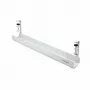 StarTech.com Under Desk kabel Management Tray, Length Adjustable kabel Organizer, Clamp-On Installation, No Drilling Required, Power Bar Holder, biały