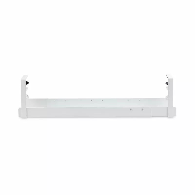 StarTech.com Under Desk kabel Management Tray, Length Adjustable kabel Organizer, Clamp-On Installation, No Drilling Required, Power Bar Holder, biały