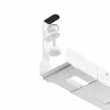 StarTech.com Under Desk kabel Management Tray, Length Adjustable kabel Organizer, Clamp-On Installation, No Drilling Required, Power Bar Holder, biały