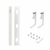 StarTech.com Under Desk kabel Management Tray, Length Adjustable kabel Organizer, Clamp-On Installation, No Drilling Required, Power Bar Holder, biały