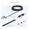 StarTech.com 25-Pack Universal Laptop Lock 6.6ft, Keyed Alike Locking kabel, Security kabel, Kompatybilny w/Noble Wedge®/Nano/K-Slot, Anti-Theft Cut-Resistant kabel