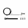 StarTech.com 25-Pack Universal Laptop Lock 6.6ft (2m), Serializowana linka zabezpieczająca do notebooka, kompatybilna z Noble Wedge®/Nano/K-Slot, linka z zamkiem szyfrowym bezkluczykowa - TAA