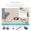 StarTech.com 25-Pack Universal Laptop Lock 6.6ft (2m), Serializowana linka zabezpieczająca do notebooka, kompatybilna z Noble Wedge®/Nano/K-Slot, linka z zamkiem szyfrowym bezkluczykowa - TAA