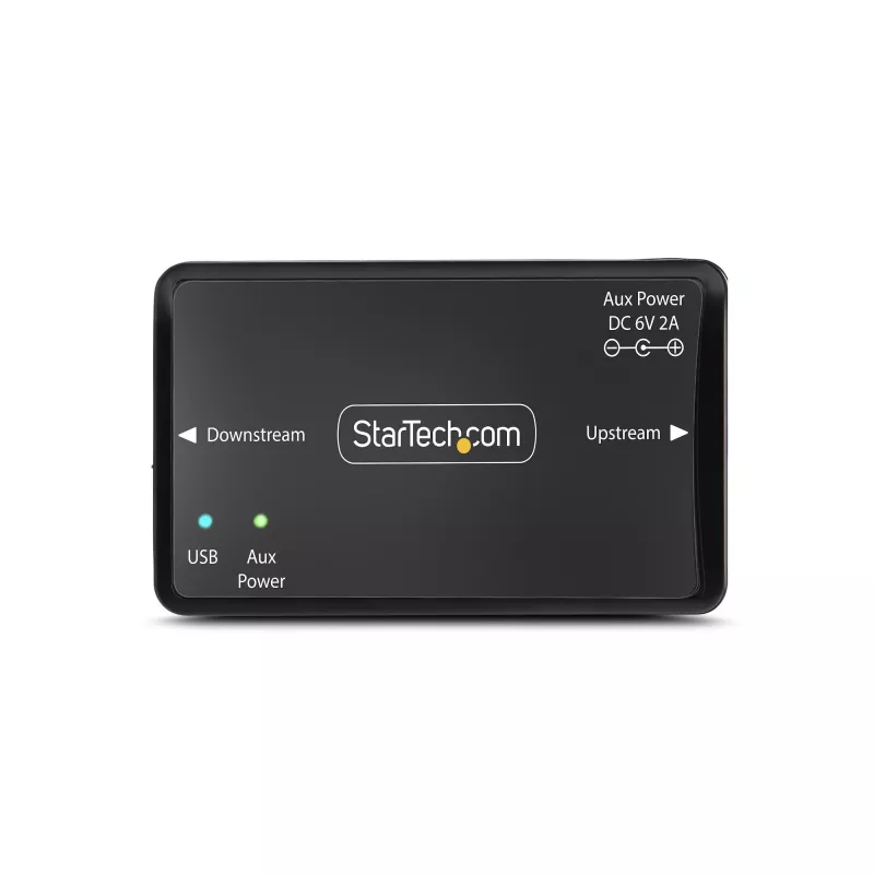StarTech.com USB Galvanic Isolator, Up To 6KV, Electrical Noise Isolator, IP40, DIN Rail Mount, Isolated Power Filter, USB 2.0/1.1, 5V/250mA, Plug-and-Play, TAA