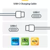 StarTech.com 3m (9.8ft) biały kabel ładujący USB-C, kabel USB C, przewód zasilający do laptopa USB 2.0 Type-C, 60W 3A Power Delivery, płaszcz TPE, kabel do transferu danych USB-C, M/M