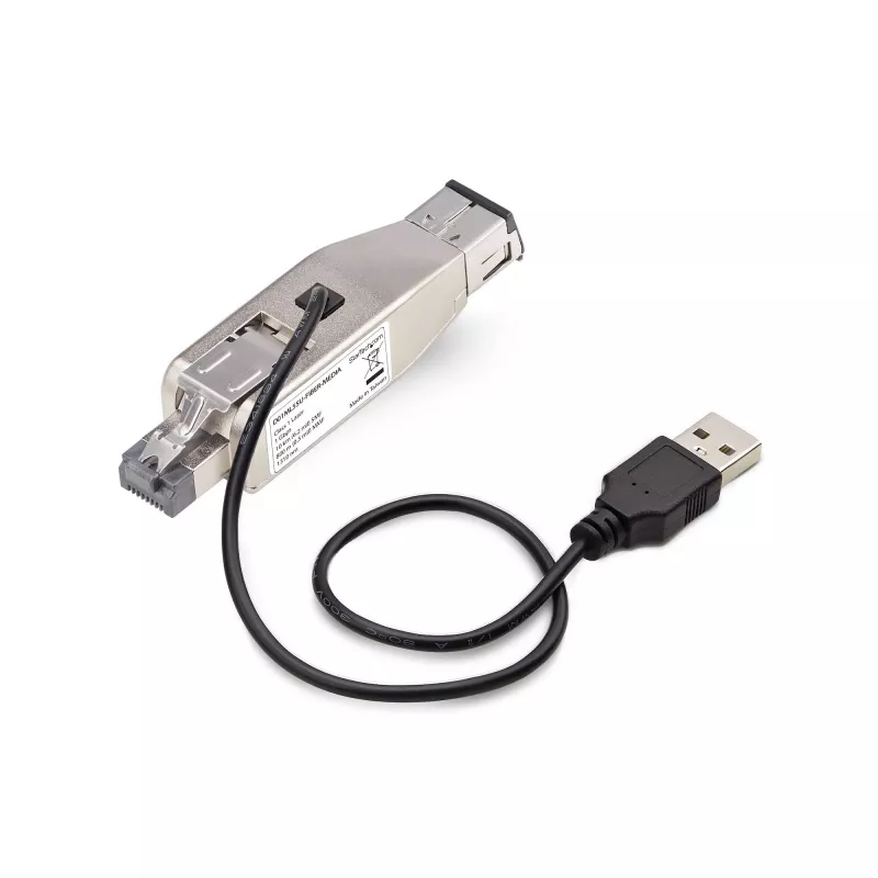 Konwerter mediów Gigabit Ethernet z włókna na RJ45, klucz sprzętowy, Singlemode optyczny 10 km / Multimode 800 m, zasilany przez USB, kompaktowa konstrukcja, obudowa metalowa, Micro Mini, TAA StarTech.com