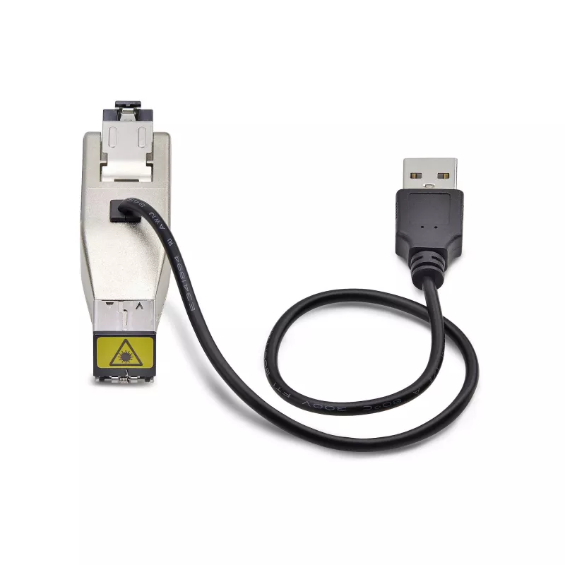 Konwerter mediów Gigabit Ethernet z włókna na RJ45, klucz sprzętowy, Singlemode optyczny 10 km / Multimode 800 m, zasilany przez USB, kompaktowa konstrukcja, obudowa metalowa, Micro Mini, TAA StarTech.com
