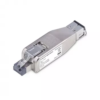 StarTech.com Konwerter mediów Gigabit Fiber na RJ45 Ethernet, klucz sprzętowy, optyczny Single-Mode 10 km / Multi-Mode 800 m, zasilanie PoE, kompaktowa konstrukcja, metalowa obudowa, Micro Mini, TAA