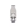 StarTech.com Konwerter mediów Gigabit Fiber na RJ45 Ethernet, klucz sprzętowy, optyczny Single-Mode 10 km / Multi-Mode 800 m, zasilanie PoE, kompaktowa konstrukcja, metalowa obudowa, Micro Mini, TAA