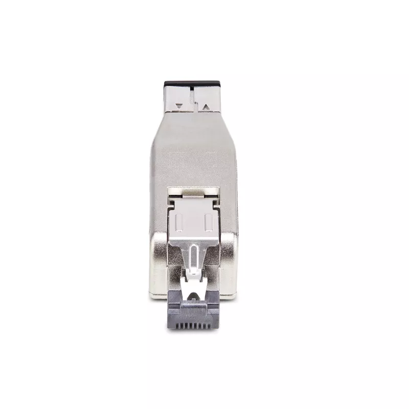 StarTech.com Konwerter mediów Gigabit Fiber na RJ45 Ethernet, klucz sprzętowy, optyczny Single-Mode 10 km / Multi-Mode 800 m, zasilanie PoE, kompaktowa konstrukcja, metalowa obudowa, Micro Mini, TAA