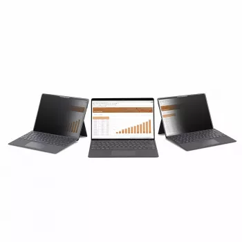 Filtr prywatności StarTech.com 4-kierunkowy 12,4 inch do Surface Laptop Go 1/2/3, orientacja pionowa/pozioma, kompatybilny z dotykiem, kąt widzenia +/- 30°, redukcja światła niebieskiego, wykończenie matowe