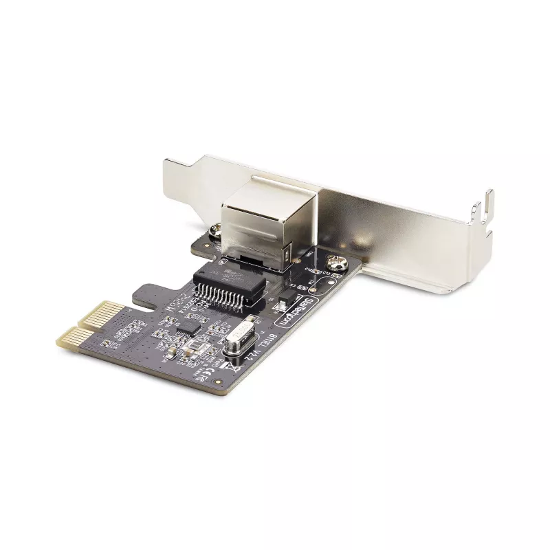 Karta sieciowa StarTech.com 1-portowa Gigabit PCIe, niskoprofilowa, 10/100/1000 Mb/s PCI Express LAN, Realtek RTL8111H, Windows i Linux, zgodna z TAA