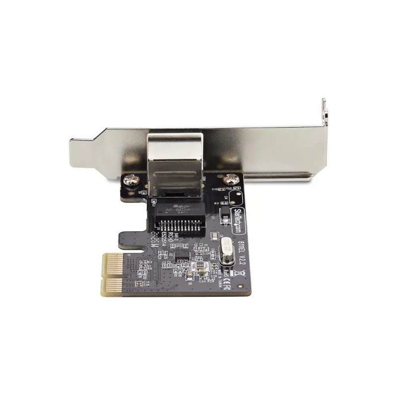 Karta sieciowa StarTech.com 1-portowa Gigabit PCIe, niskoprofilowa, 10/100/1000 Mb/s PCI Express LAN, Realtek RTL8111H, Windows i Linux, zgodna z TAA