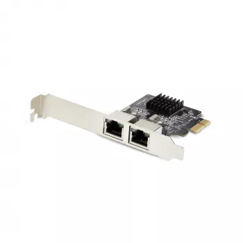 StarTech.com 2-Portowa Gigabitowa Karta Sieciowa PCIe, 10/100/1000Mbps PCI Express NIC, Dual Realtek RTL8111H, współpracuje z Windows i Linux, zgodna z TAA