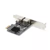 StarTech.com 2-Portowa Gigabitowa Karta Sieciowa PCIe, 10/100/1000Mbps PCI Express NIC, Dual Realtek RTL8111H, współpracuje z Windows i Linux, zgodna z TAA