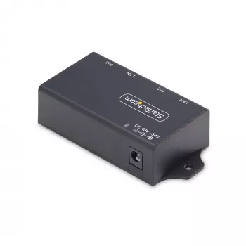 StarTech.com 2-portowy Gigabitowy Midspan PoE+ Injector, 10/100/1000Mbps, PoE+ (802.3af/at), 30W, 1Gbps Ethernet, możliwość montażu na ścianie, niezarządzalny zasilacz PoE inline
