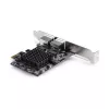 StarTech.com 2-portowa karta sieciowa PCIe 5G Gigabit, karta LAN PCI Express 5G/2,5G/1G/100M/10M, Realtek RTL8126, Windows i Linux, zgodna z TAA