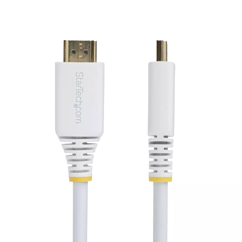 StarTech.com 3 m Premium Certified High Speed HDMI kabel, 4K 60 Hz / 1440p 144 Hz, HDR10 / HDCP 2.2 / ARC, 18 Gb/s, UHD HDMI 2.0 Cord for TV / Monitor / Display, TPE Jacket, biały