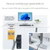 StarTech.com 3 m Premium Certified High Speed HDMI kabel, 4K 60 Hz / 1440p 144 Hz, HDR10 / HDCP 2.2 / ARC, 18 Gb/s, UHD HDMI 2.0 Cord for TV / Monitor / Display, TPE Jacket, biały