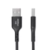 StarTech.com 2 m przewód ładujący USB-A na USB-C, ładowanie i synchronizacja, 3 A, USB 2.0, powłoka TPE - czarny przewód ładujący USB