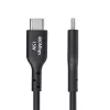 StarTech.com 2 m przewód ładujący USB-A na USB-C, ładowanie i synchronizacja, 3 A, USB 2.0, powłoka TPE - czarny przewód ładujący USB