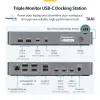 Stacja dokująca StarTech.com USB-C z obsługą trzech monitorów, ładowarka do laptopa 140 W dla MacBook Pro i Windows, HDMI 4K 60 Hz lub DisplayPort, TAA