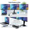 Stacja dokująca StarTech.com USB-C z obsługą trzech monitorów, ładowarka do laptopa 140 W dla MacBook Pro i Windows, HDMI 4K 60 Hz lub DisplayPort, TAA