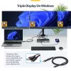 Stacja dokująca StarTech.com USB-C z obsługą trzech monitorów, ładowarka do laptopa 140 W dla MacBook Pro i Windows, HDMI 4K 60 Hz lub DisplayPort, TAA