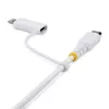 StarTech.com 2 m (6 stóp) wytrzymały kabel ładujący USB-C 2 w 1 z adapterem Lightning, 30 W/60 W (3 A), certyfikat Apple MFi, pleciony przewód ładujący USB-C do iPhone/iPad/Android