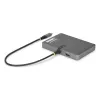 StarTech.com Adapter stacji roboczej USB-C do czterech monitorów, 4K 60 Hz DisplayPort, zasilanie przelotowe PD 140 W do ładowania laptopa, port USB dla klawiatury/myszy bezprzewodowej, TAA